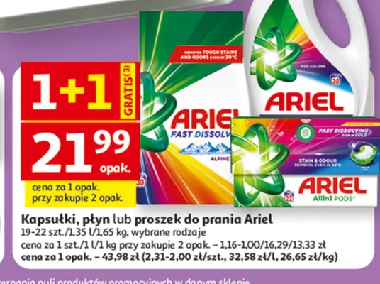 Proszek do prania Ariel promocja w Auchan