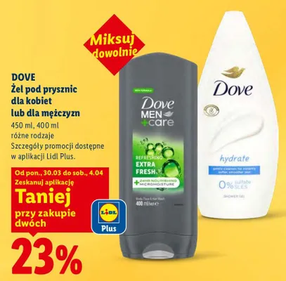 Żel pod prysznic dla kobiet lub dla mężczyzn promocja w Lidl