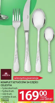 Komplet sztućców Celestia 24 części Gerlach promocja w Selgros