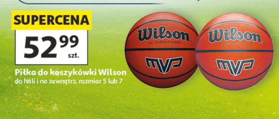 Piłka do koszykówki Wilson rozmiar 5 promocja w Auchan