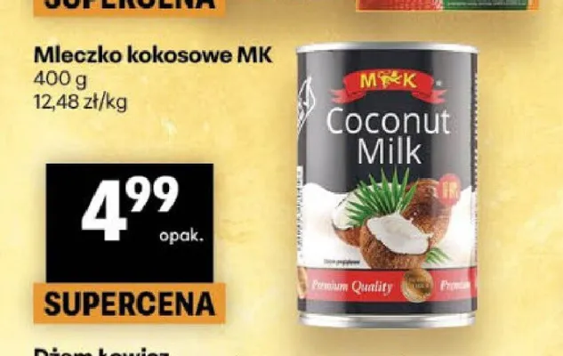 Mleczko kokosowe MK Premium Quality promocja w Delikatesy Centrum