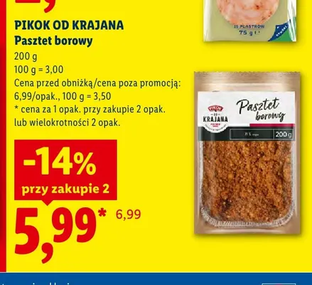 Pasztet borowy Pikok Od Krajana promocja w Lidl