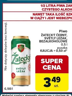 Piwo Žatecký Světlý Ležák promocja w Globi