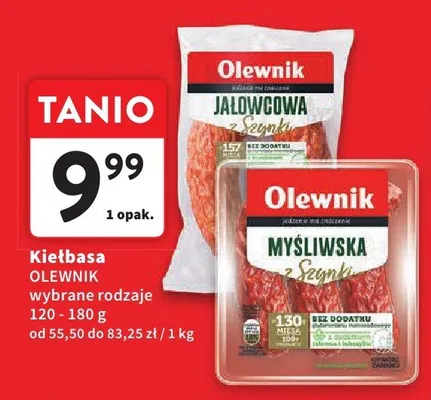 Kiełbasa jalowcowa z szynki promocja w Intermarche