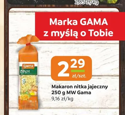 Makaron nitka jajeczny MW Gama promocja w Społem Częstochowa