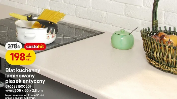 Blat kuchenny laminowany Castorama promocja w Castorama