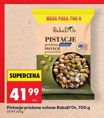 Pistacje prażone solone BakaD'Or promocja w Biedronka