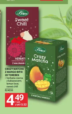 Crazy Matcha z mango Bifix promocja w Selgros