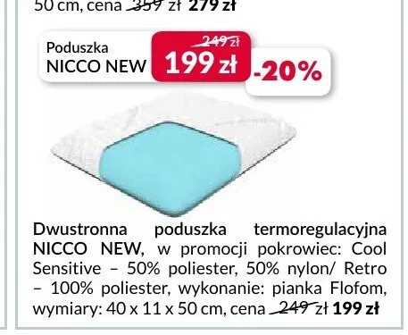 Poduszka Nicco New promocja w Salony Agata