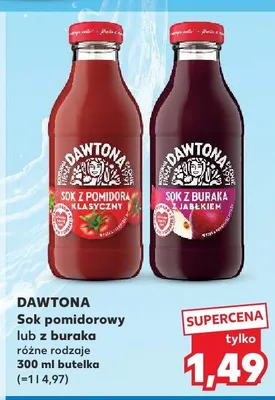 Sok z buraka Dawtona z jabłkiem promocja w Kaufland