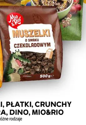 Płatki śniadaniowe Mio & Rio Muszelki o smaku czekoladowym promocja w Stokrotka