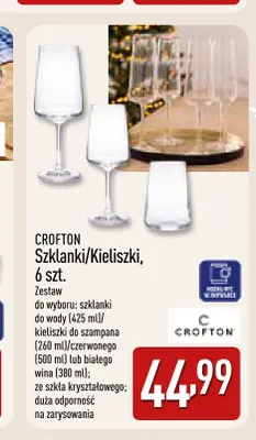 Kieliszki do wina czerwonego 500 ml 6 szt. Crofton promocja w Aldi