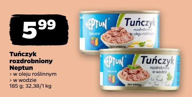 Tuńczyk rozdrobniony Neptun promocja w Netto
