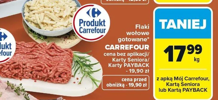 Flaki wołowe gotowane promocja w Carrefour Market