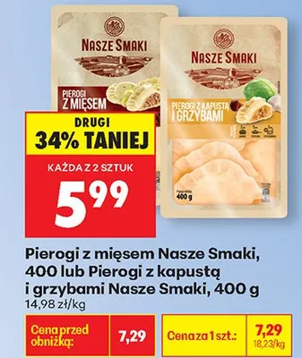 Pierogi z mięsem promocja w Biedronka