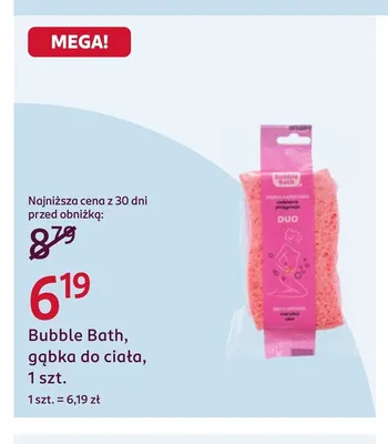 Gąbka do ciała Bubble Bath promocja w Rossmann