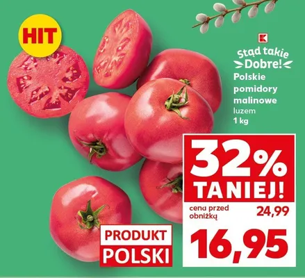 Pomidory malinowe luzem promocja w Kaufland
