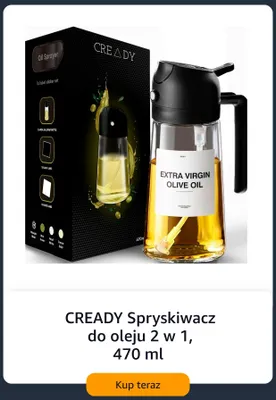 Spryskiwacz do oleju CREADY 2 w 1 470 ml promocja w Amazon