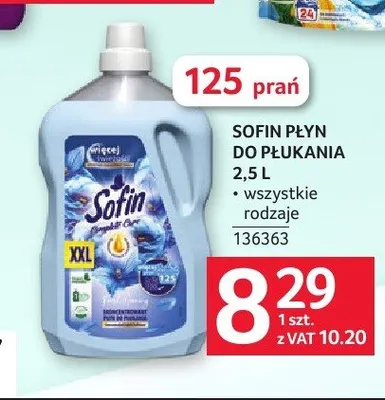 Płyn do płukania tkanin Sofin Complete Care promocja w Selgros
