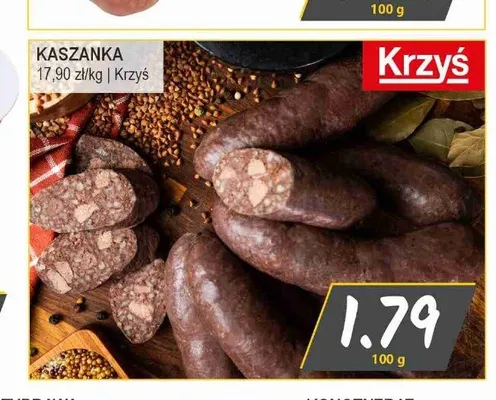 Kaszanka Krzyś promocja w Słoneczko