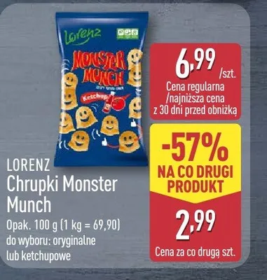 Chrupki Monster Munch LORENZ promocja w Aldi