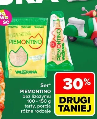 Ser Piemontino porcja Valgrana promocja w Carrefour Market