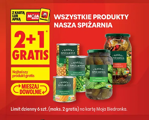 Produkty marki Nasza Spiżarnia promocja w Biedronka