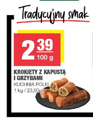 Krokiety z kapustą i grzybami Kuchnia Polki promocja w SPAR