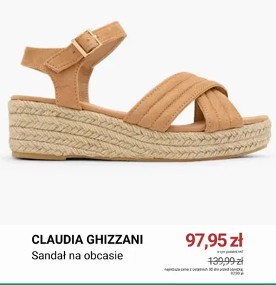 Sandał na obcasie Claudia Ghizzani promocja w Deichmann
