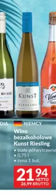 Wino bezalkoholowe Kunst Riesling promocja w Makro