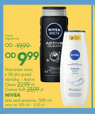 Żel pod prysznic Nivea Creme Soft promocja w Super-Pharm