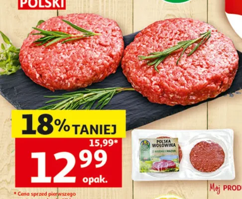 Burgery wołowe Auchan Pewni Dobrego promocja w Auchan