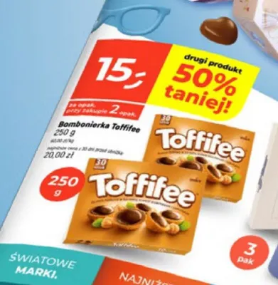 Bombonierka Toffifee promocja w Dealz