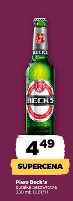 Piwo Beck's butelka bezwrotna promocja w Netto