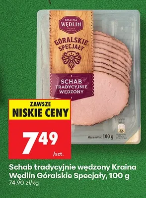 Schab tradycyjnie wędzony Góralskie Specjały promocja w Biedronka