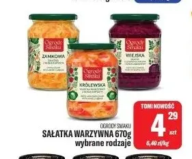 Sałatka warzywna Ogrody Smaku promocja w Tomi Markt