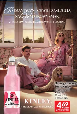 Napój gazowany Tonic Kinley różne smaki promocja w Makro