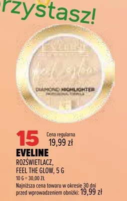 Rozświetlacz Eveline Feel The Glow promocja w Drogerie Natura