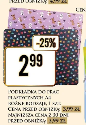 Podkładka do prac plastycznych A4 promocja w Dino