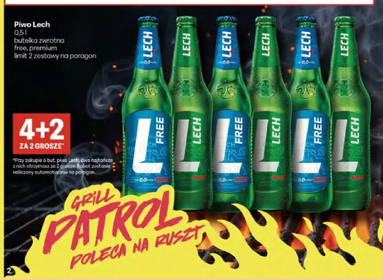 Piwo bezalkoholowe Lech Free 0,0% promocja w Delikatesy Centrum