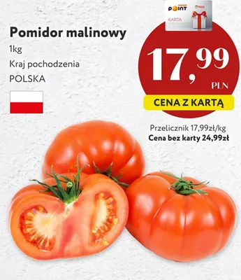 Pomidor malinowy promocja w Market Point