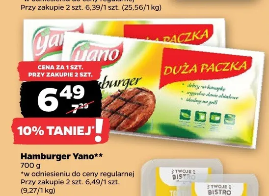 Hamburger Yano promocja w Netto