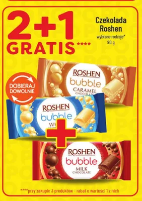 Czekolada Roshen Bubble White promocja w POLOmarket