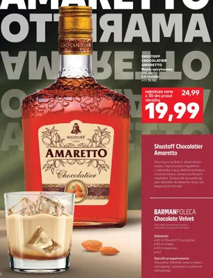 Napój spirytusowy Shustoff Chocolatier Amaretto promocja w Kaufland