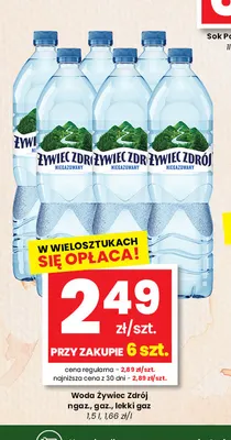Woda gazowana Żywiec Zdrój promocja w emma MARKET