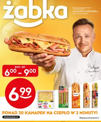 Kanapki na ciepło Żabka promocja w Żabka
