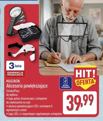 Lupa pełnostronicowa z uchwytem do zawieszenia na szyi Maginon promocja w Aldi
