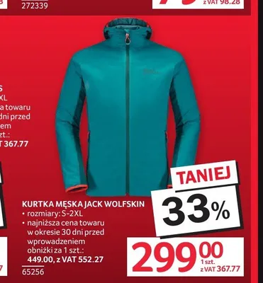 Kurtka męska Jack Wolfskin promocja w Selgros