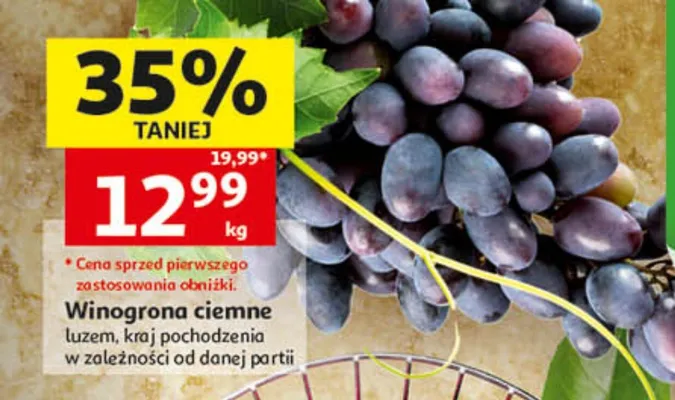 Winogrona ciemne promocja w Auchan