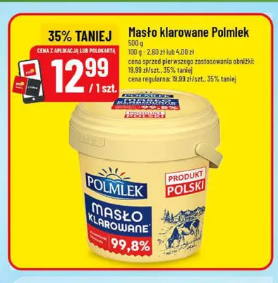 Masło klarowane Polmlek promocja w POLOmarket